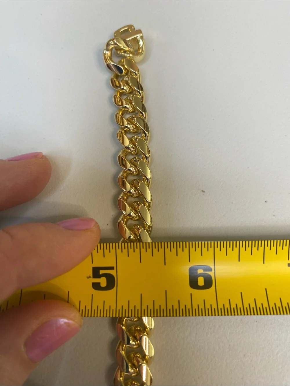 8” Cuban Monaco 14k Gold Filled Bracelet